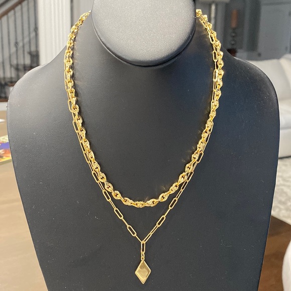 Sterling Forever
Two Layer Chain & Charm Necklace - Picture 1 of 5